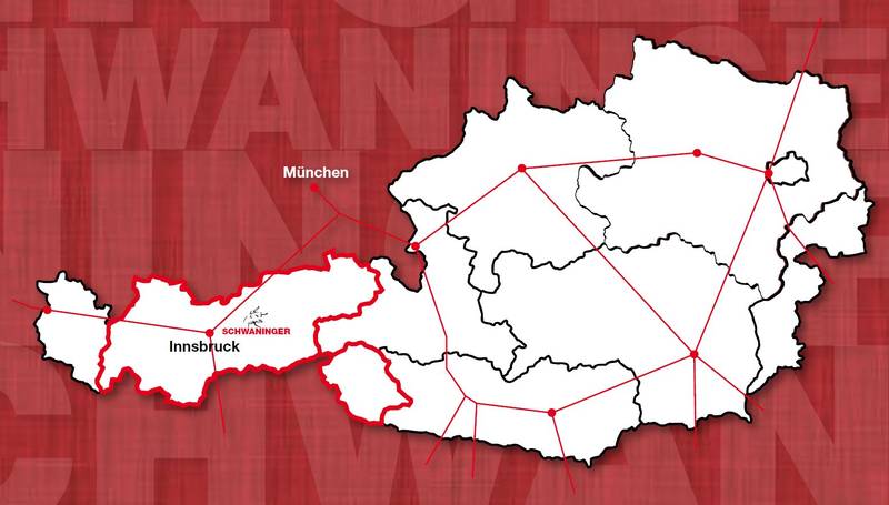 Mappe von Österreich